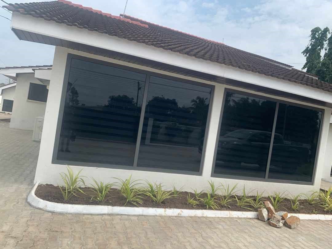 Commercial tinted aluminum sliding windows